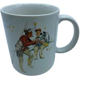 Vintage 1987 Museum Collections, Inc. Trout Dinner‎ by Norman Rockwell Mug Cup